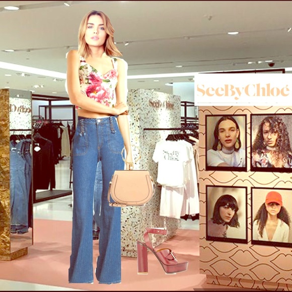 chloe high waisted jeans